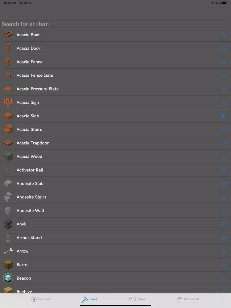 Craft Guider for Minecraft iPad  Screenshots