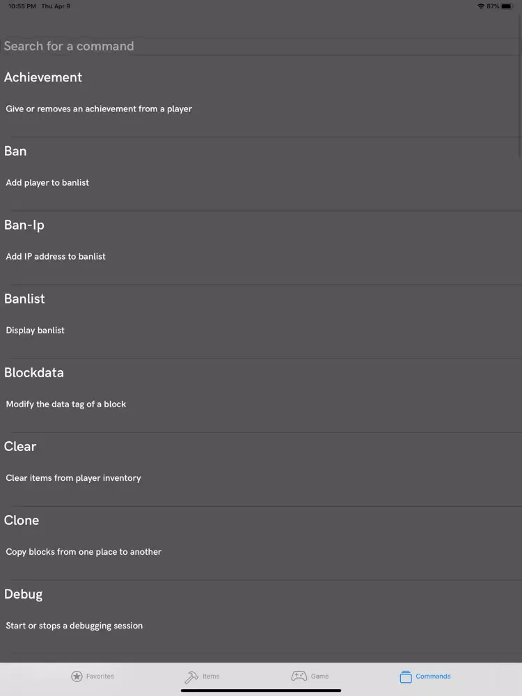 Craft Guider for Minecraft iPad  Screenshots