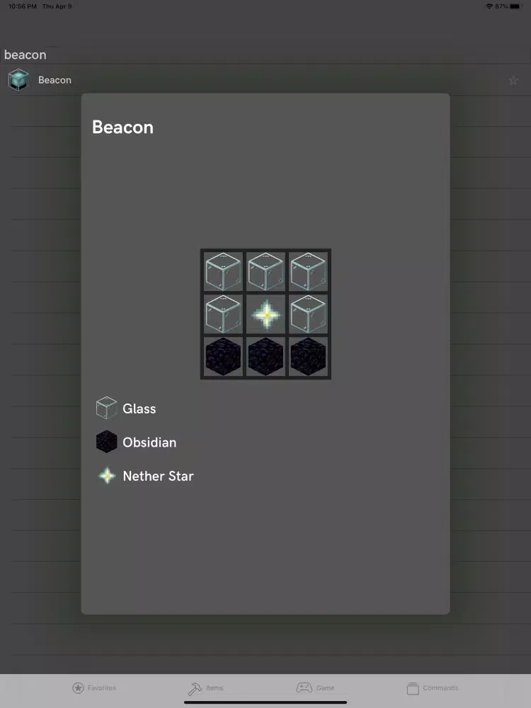 Craft Guider for Minecraft iPad  Screenshots
