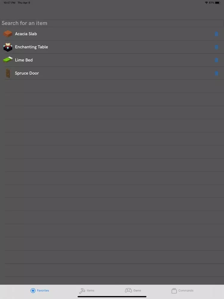 Craft Guider for Minecraft iPad  Screenshots