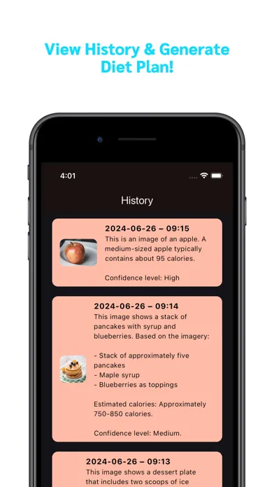 Captures d'écran de Calorie Counter AI Tracker