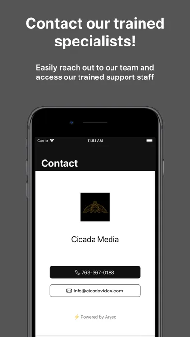 Cicada Media سکرین شاٹس