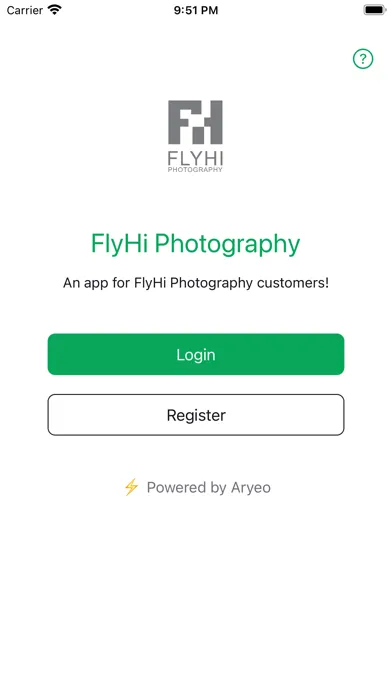 Capturas de tela do FlyHi Photography