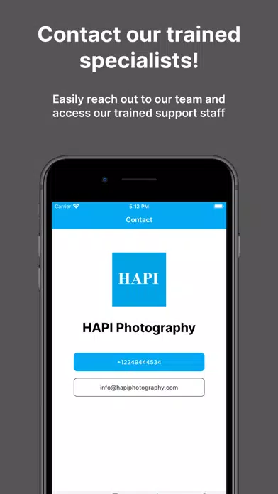 ภาพหน้าจอของ HAPI Photography