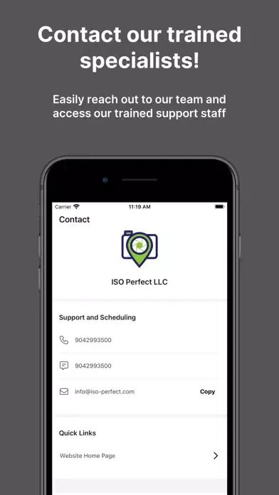 ภาพหน้าจอของ ISO Perfect LLC