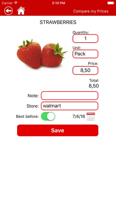 Shopy (Shopping List) Screenshots