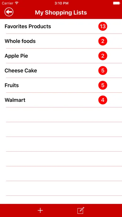 Shopy (Shopping List) Screenshots