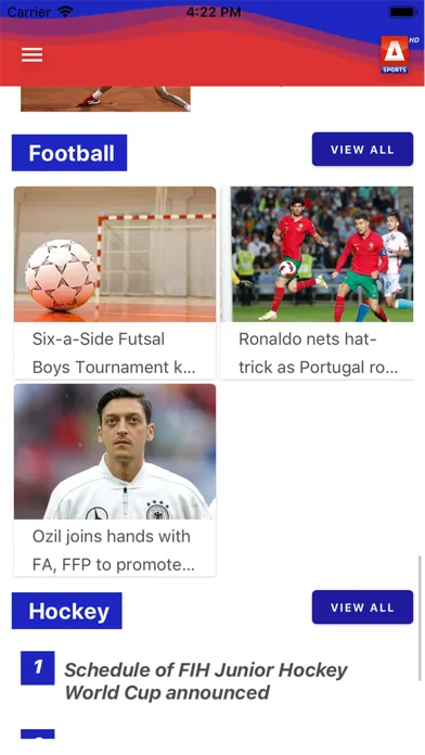 Zrzuty ekranu A Sports HD