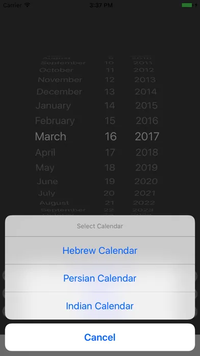 Ảnh chụp màn hình của Date Converter Calendars