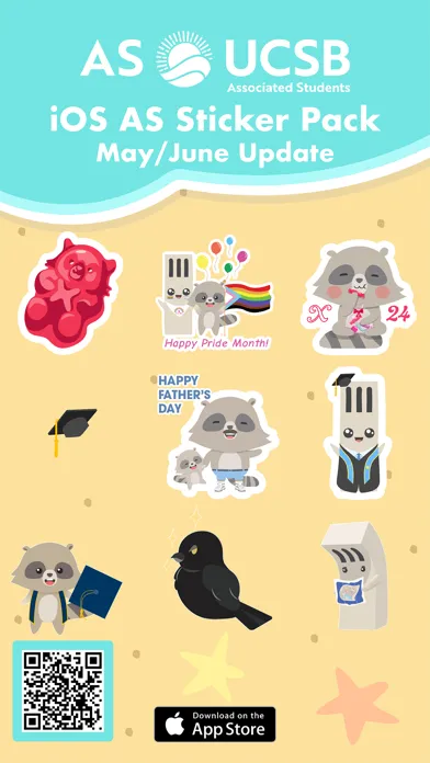 Zrzuty ekranu UCSB AS Stickers