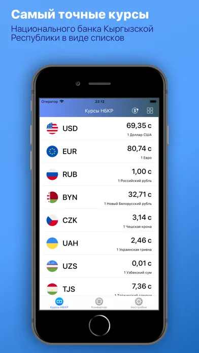 Курс валют Киргизии应用截图