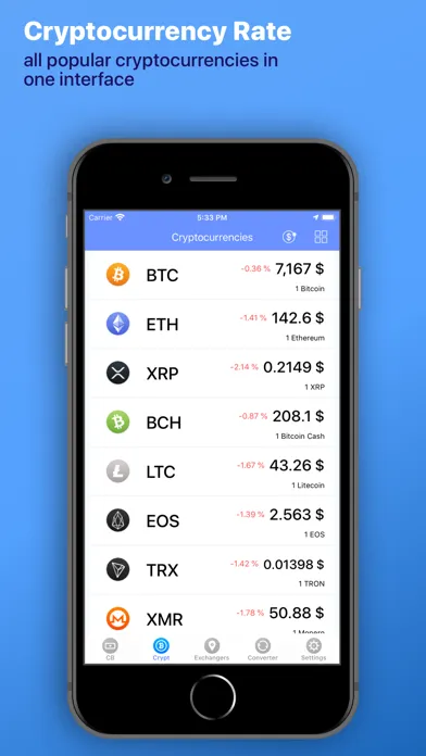 Exchange Rates Russia, Crypta Screenshots