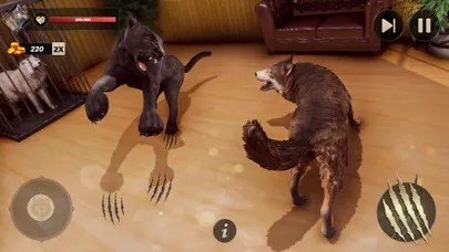 Tangkapan skrin The Wild Wolf Life Sim Games