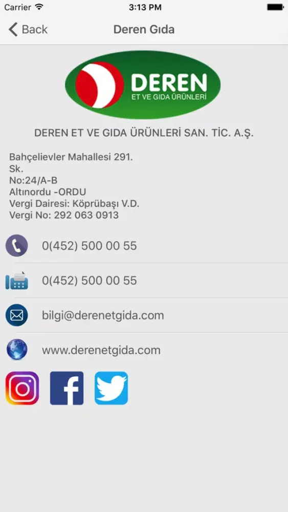 Deren Gıda স্ক্রিনশট