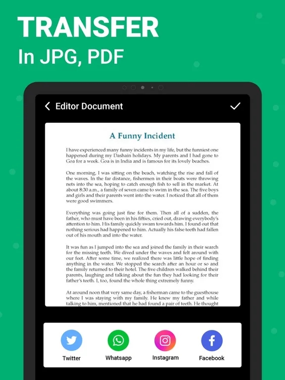 تصاویر Doc Scanner - PDF Scanner+ iPad 