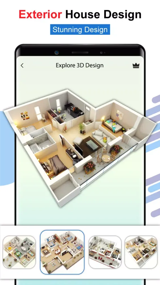 House Design Floor Plan App 3D 스크린샷
