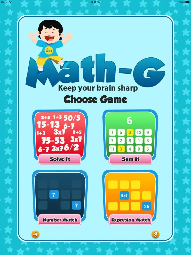 Screenshot di MathG iPad