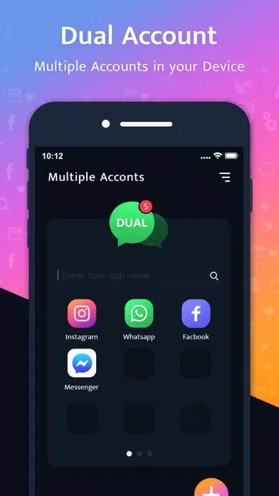 Zrzuty ekranu Multiple Account - Dual Space
