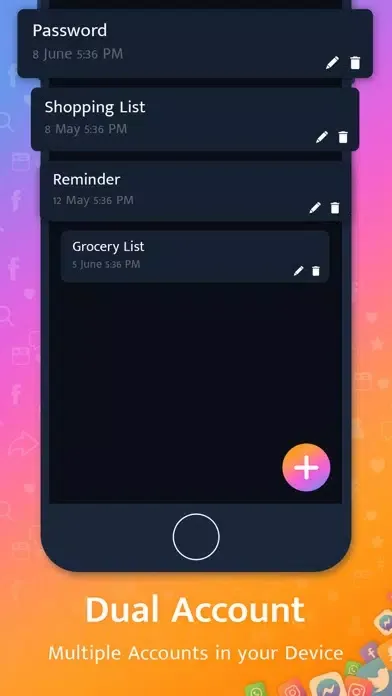 Zrzuty ekranu Multiple Account - Dual Space