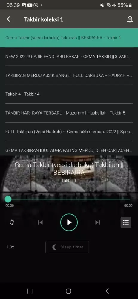 Screenshot di Takbiran 2 hari raya