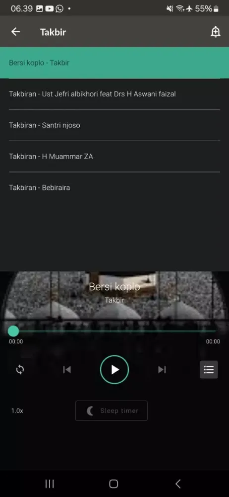 Screenshot di Takbiran 2 hari raya