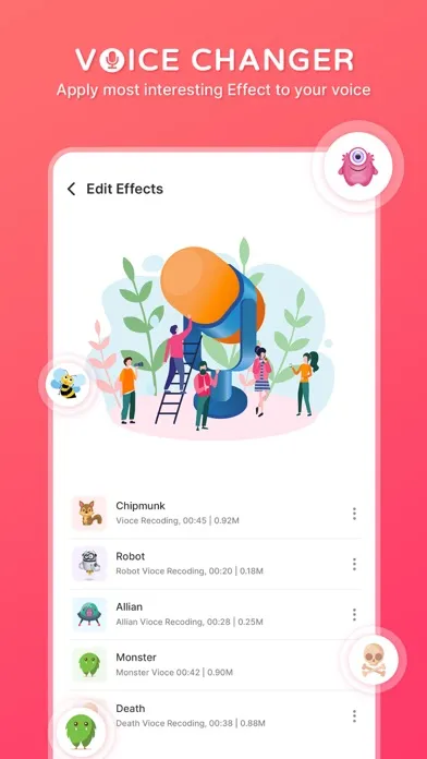 ภาพหน้าจอของ Voice Changer - Voice Effect