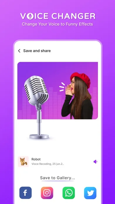 ภาพหน้าจอของ Voice Changer - Voice Effect