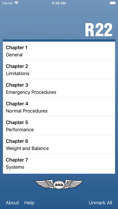 Capturas de tela do R22 Helicopter Flashcards