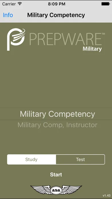 Capturas de tela do Prepware Military Competency