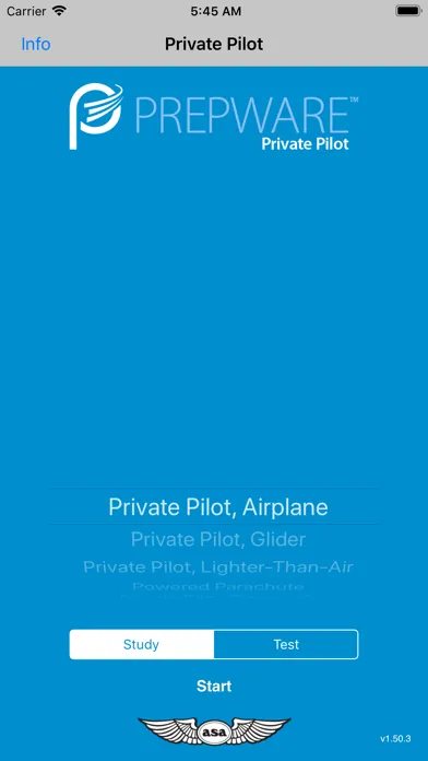 ภาพหน้าจอของ Prepware Private Pilot