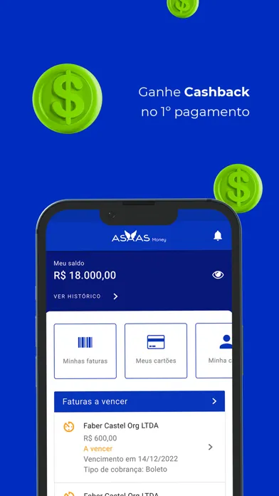 تصاویر Asaas Money: pagamentos online