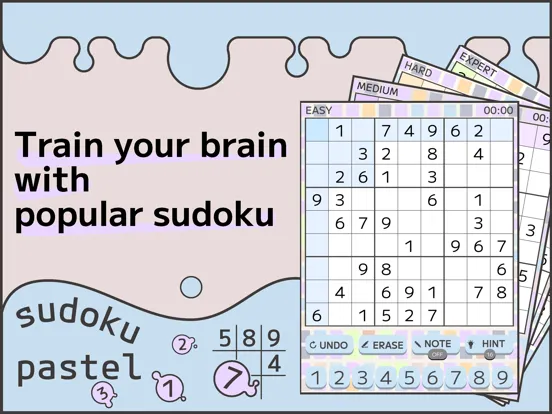 Скриншоты SUDOKU-pastel iPad 