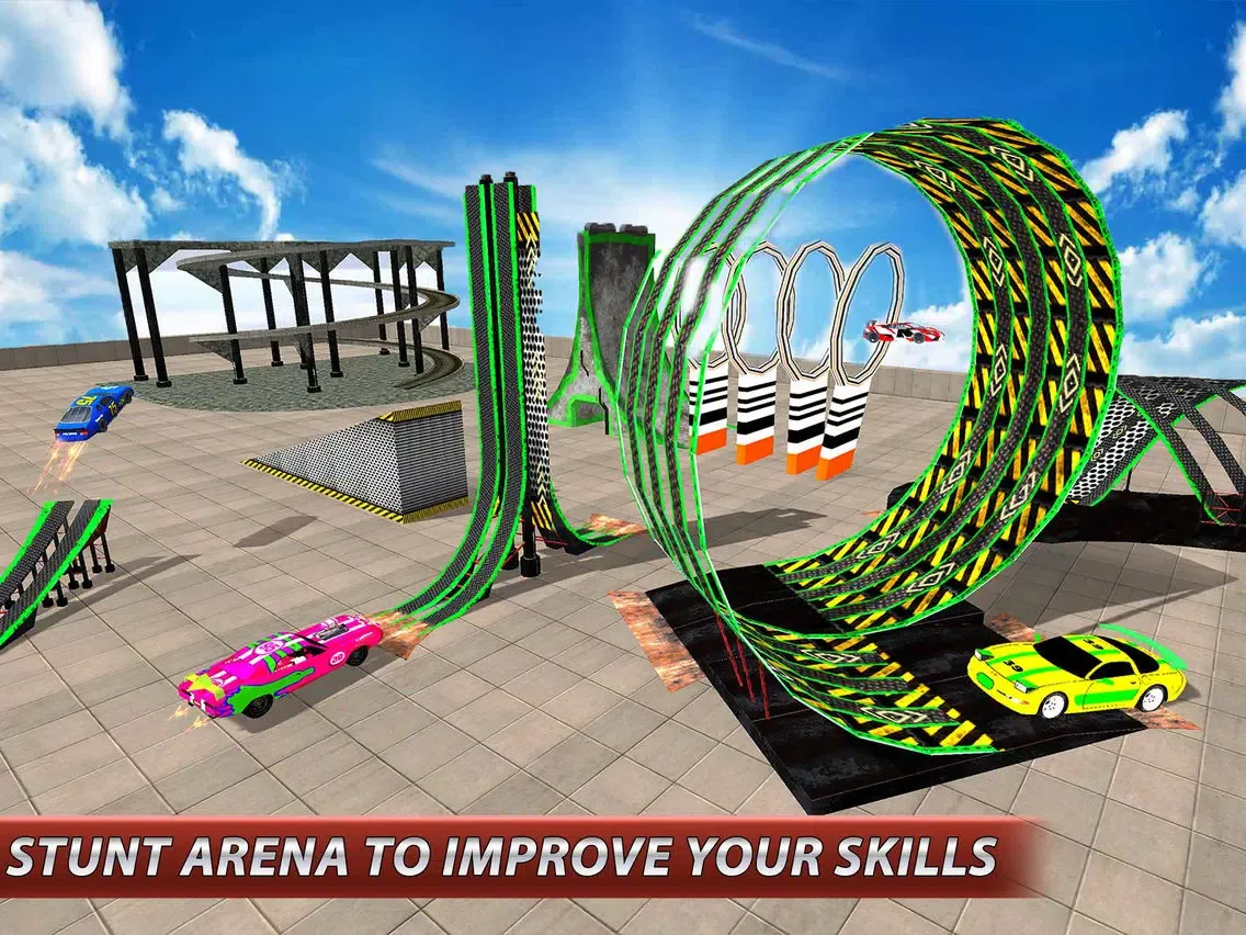 Ảnh chụp màn hình của Stunt Car Drive: Impossible Tracks iPad 