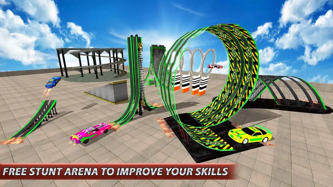 Ảnh chụp màn hình của Stunt Car Drive: Impossible Tracks