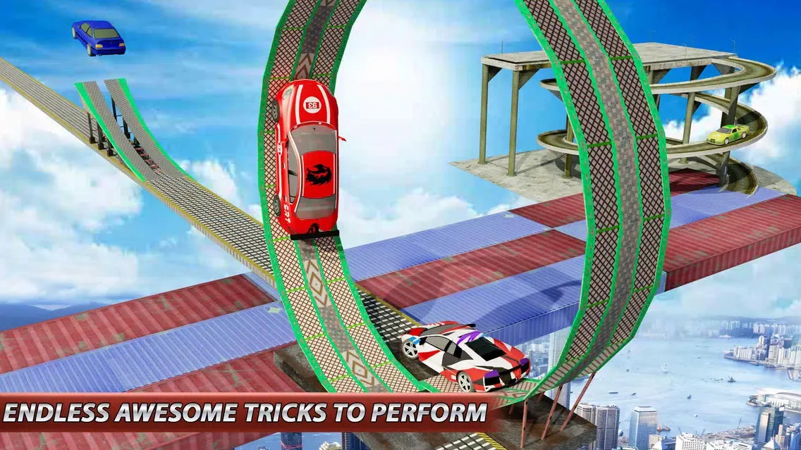 Ảnh chụp màn hình của Stunt Car Drive: Impossible Tracks