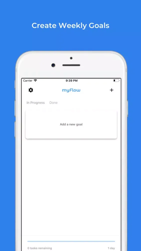 Ảnh chụp màn hình của myFlow: Sprint Goal Tracker