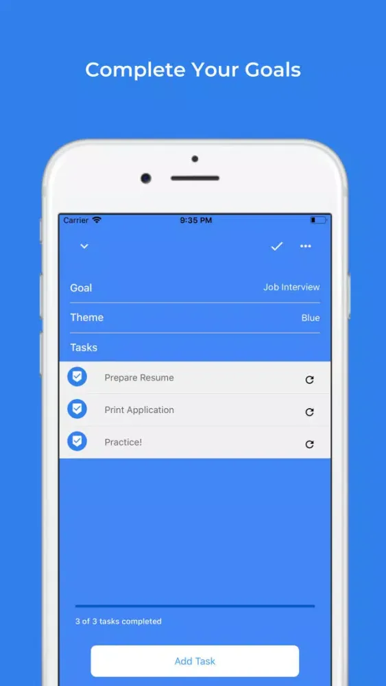 Ảnh chụp màn hình của myFlow: Sprint Goal Tracker