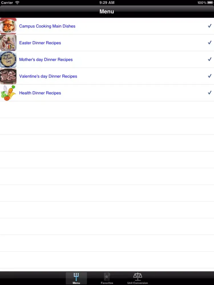 Screenshot di Dinner Recipes. iPad 