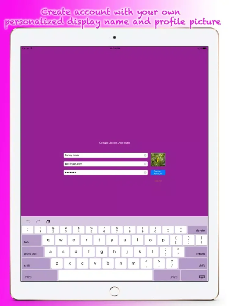 Capturas de pantalla de Jokeslet iPad 