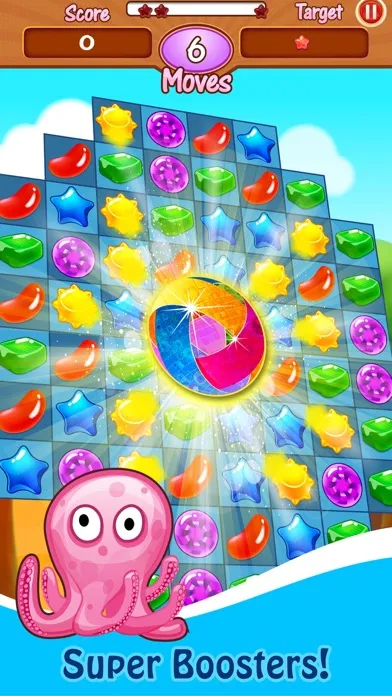Captures d'écran de Jelly Burst : Exciting king kandy match trio sega