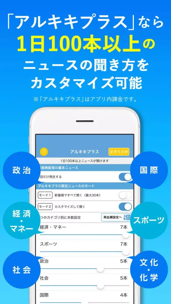 朝日新聞アルキキ　いつでも簡単音声ニュース سکرین شاٹس