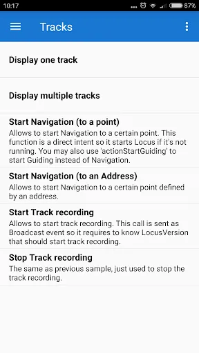 Locus API - Sample Solutions Screenshots