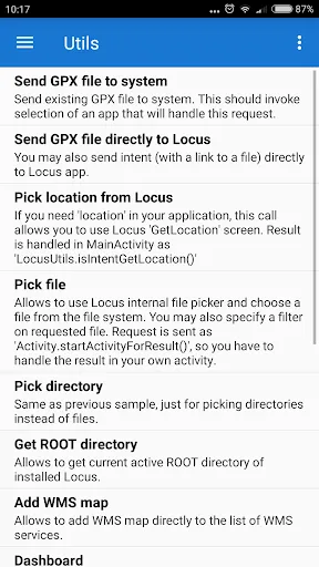 Locus API - Sample Solutions Screenshots