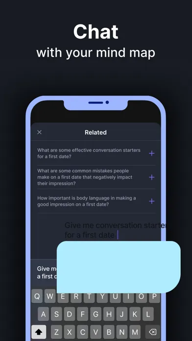 VisualMind: AI MindMap/Chatbot スクリーンショット