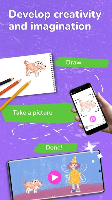 Capturas de tela do Animopus: kids drawing 2+