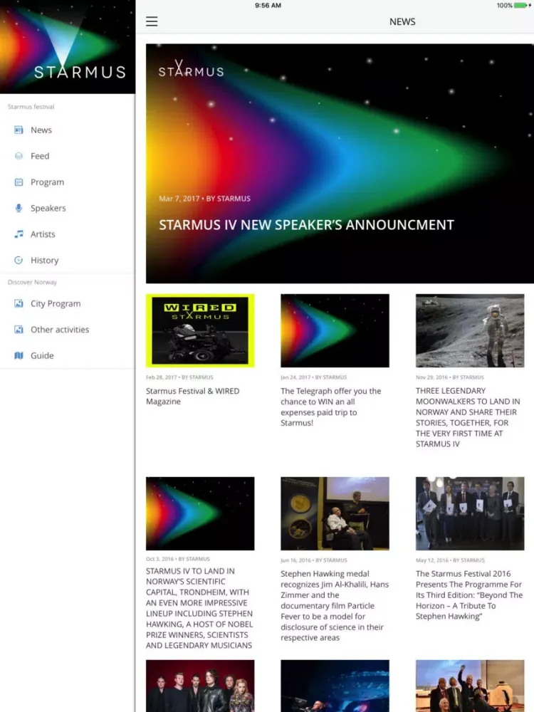 Starmus Festival Official App iPad  스크린샷