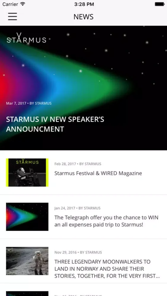Starmus Festival Official App 스크린샷