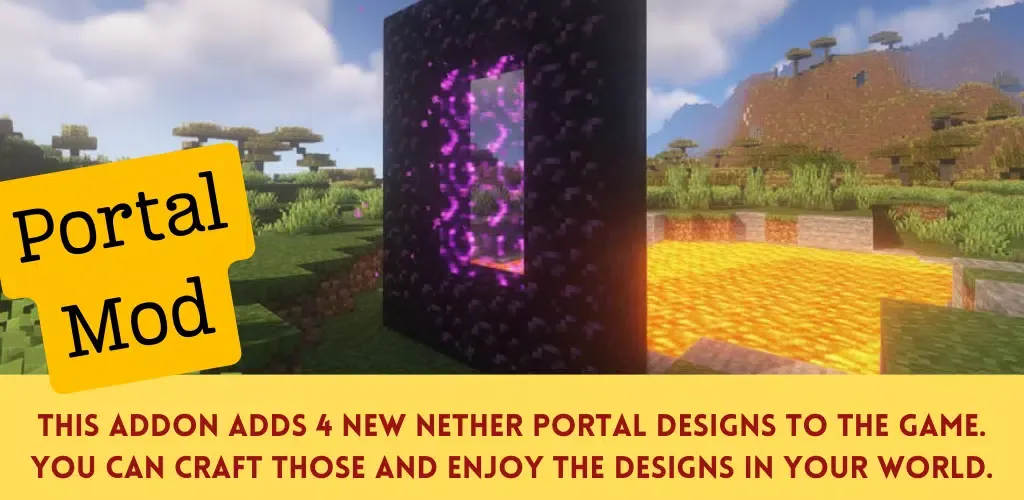 Portal Mod for Minecraft PE Screenshots