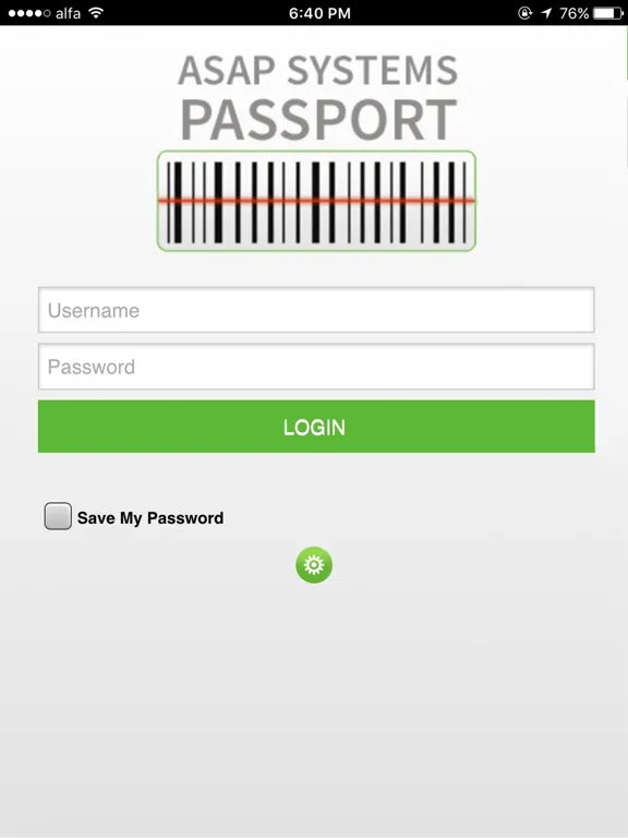 Tangkapan layar ASAP Passport iPad 