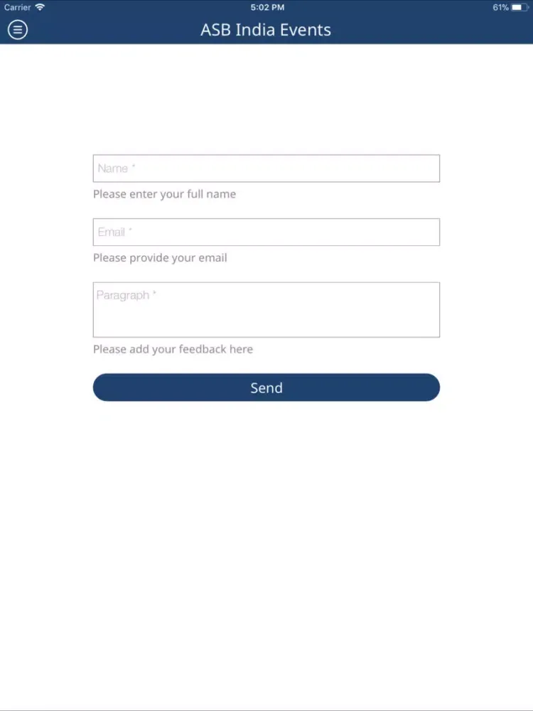 ASBIndia Events iPad 应用截图
